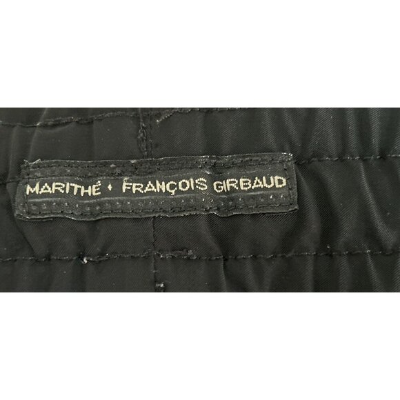Marithé + François Girbaud Womens Drawstring Black Pants Made In Italy Size 27 - Picture 5 of 9
